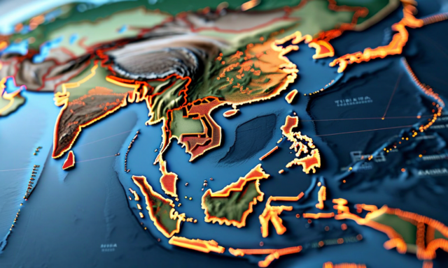 Southeast Asia map with Truely coverage highlights